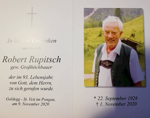 Abschied von Robert Rupitsch