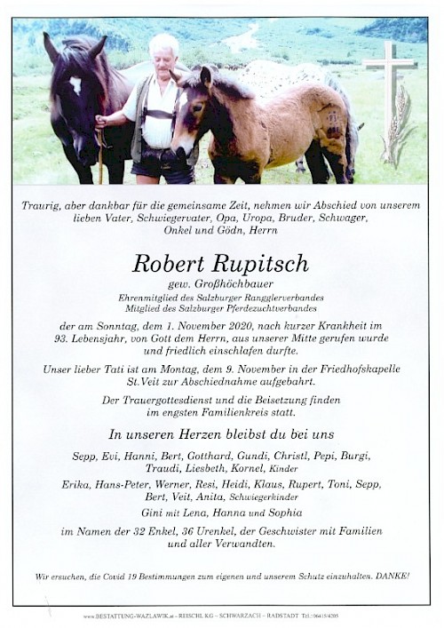 Abschied von Robert Rupitsch